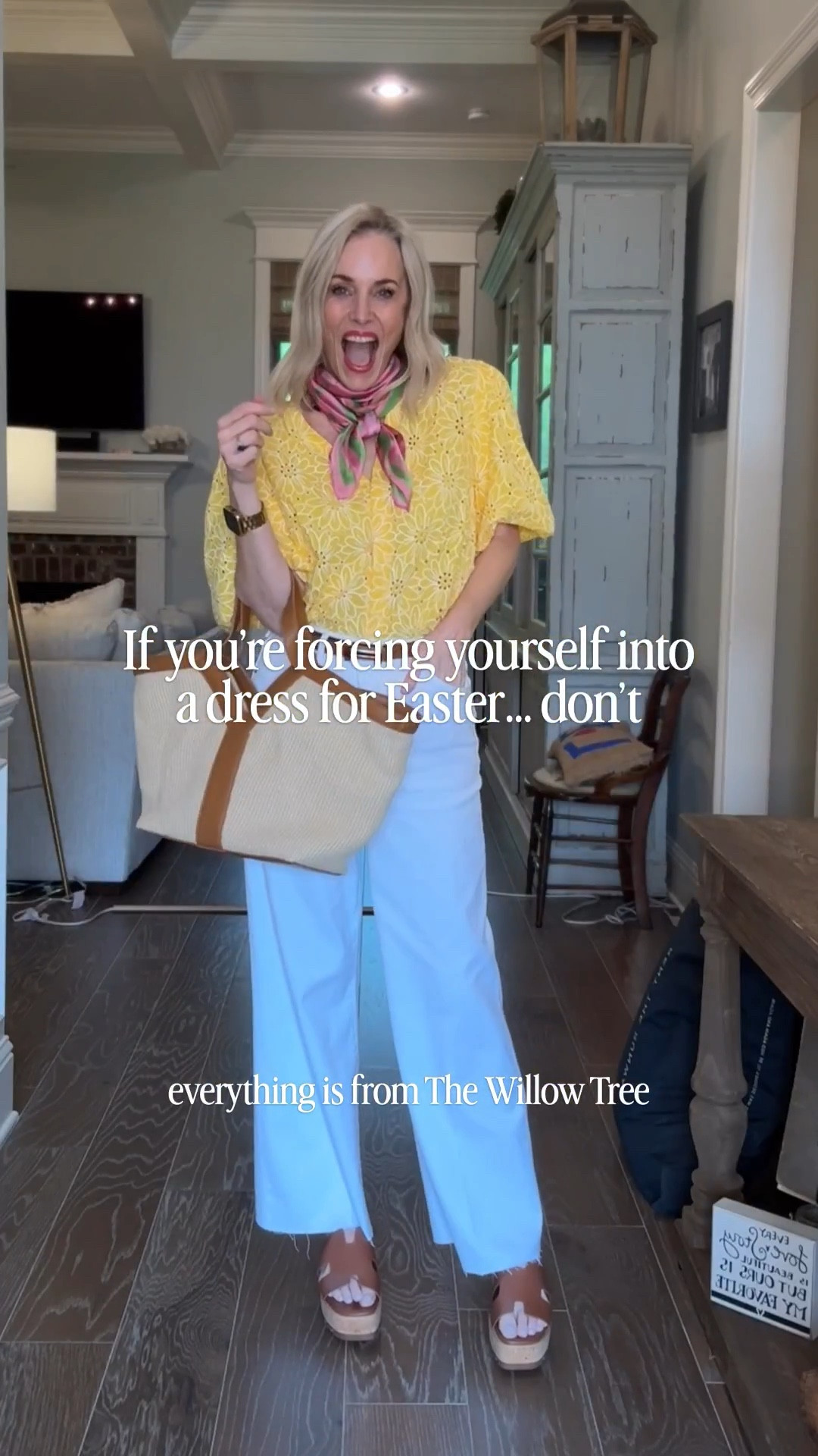 If you don’t want to wear a dress for Easter… this is exactly what I’d wear instead.

Still put together, still appropriate — just easier.

Everything is from The Willow Tree (and I love how this came together more than I expected 😘)

#LTKOver40 #LTKgrwm #LTKootd