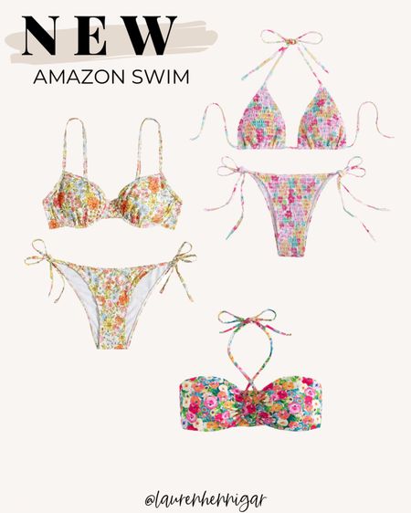 NEW amazon floral swimwear, floral bikinis, amazon swim 2023

#LTKSeasonal #LTKswim #LTKtravel