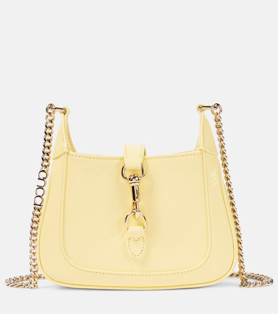 Gucci Jackie Notte Mini patent leather shoulder bag | Mytheresa (UK)