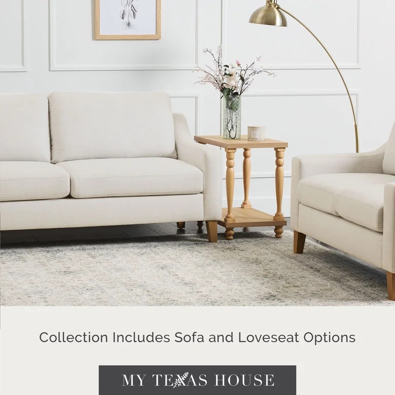 My Texas House Fairview Upholstered Sofa, Oat | Walmart (US)