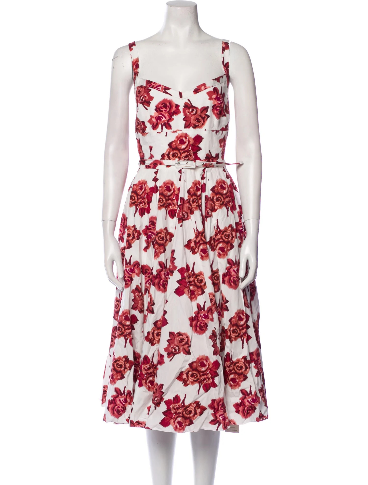 Floral Print Midi Length Dress w/ Tags | The RealReal