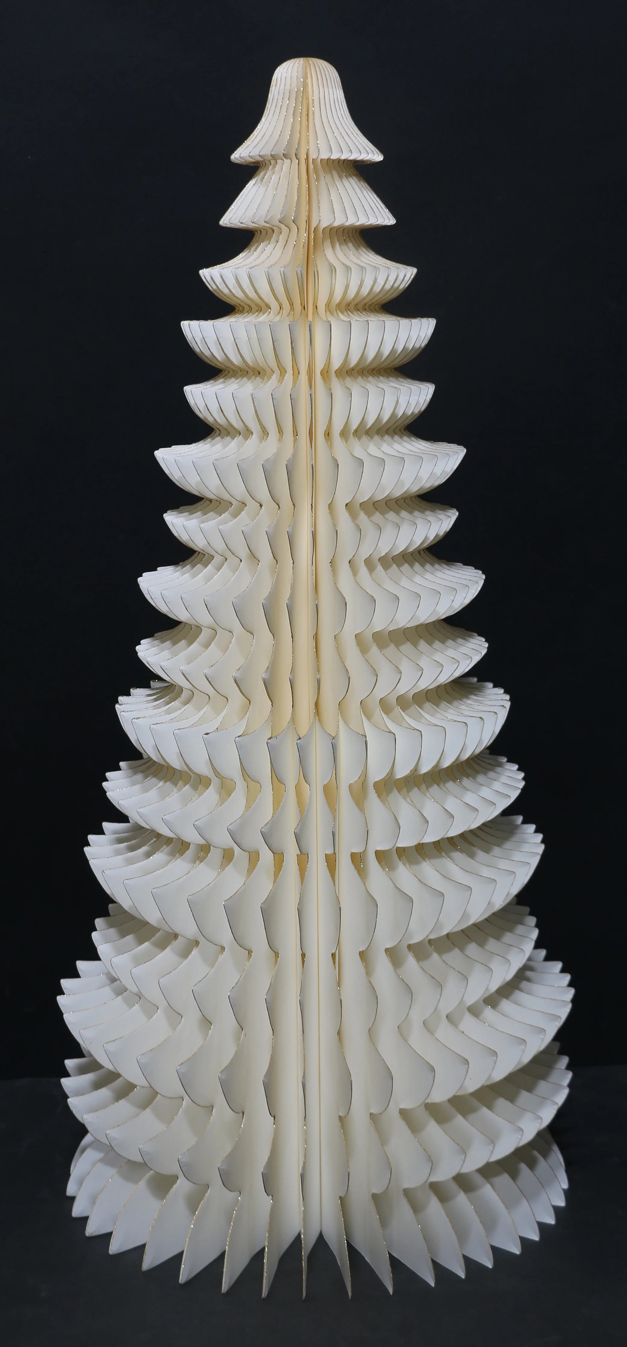 Honeycomb Paper Tree Christmas Decoration, White, 35", by Holiday Time | Walmart (US)