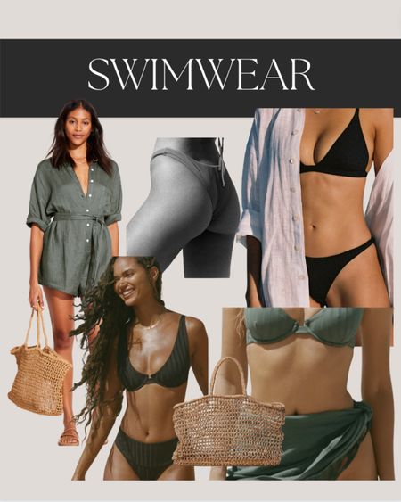 Vitamin A swim | vacation swimsuits | little black bikinis | sage green bikini | triangle bikini 

#LTKunder100 #LTKswim #LTKSeasonal