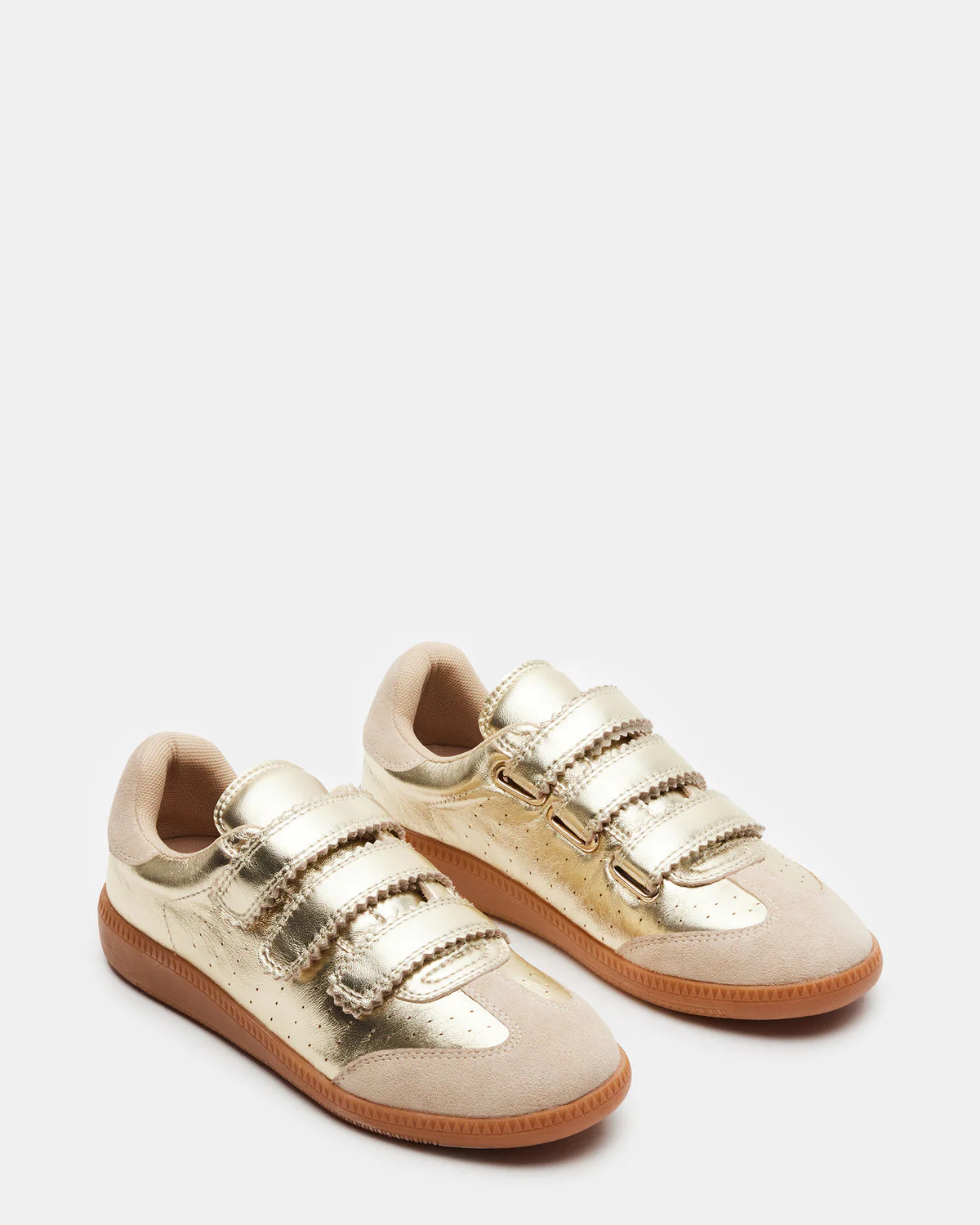 MOMENTUM Gold Velcro Low-Top Sneaker | Women's Sneakers | Steve Madden (US)