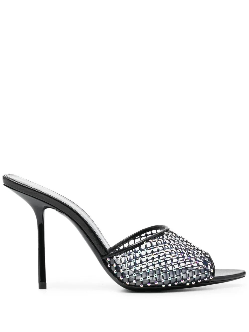 Saint Laurentcrystal-embellished leather mules | Farfetch Global