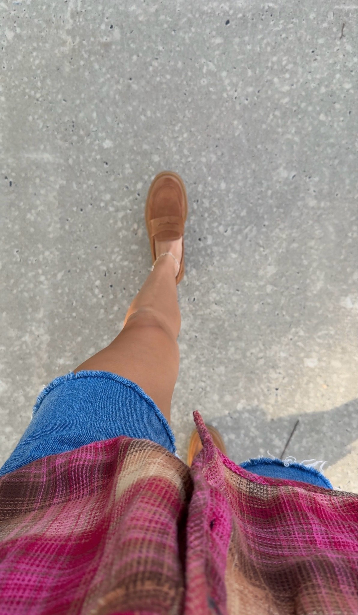 fall outfit! Wearing size XS in flannel
