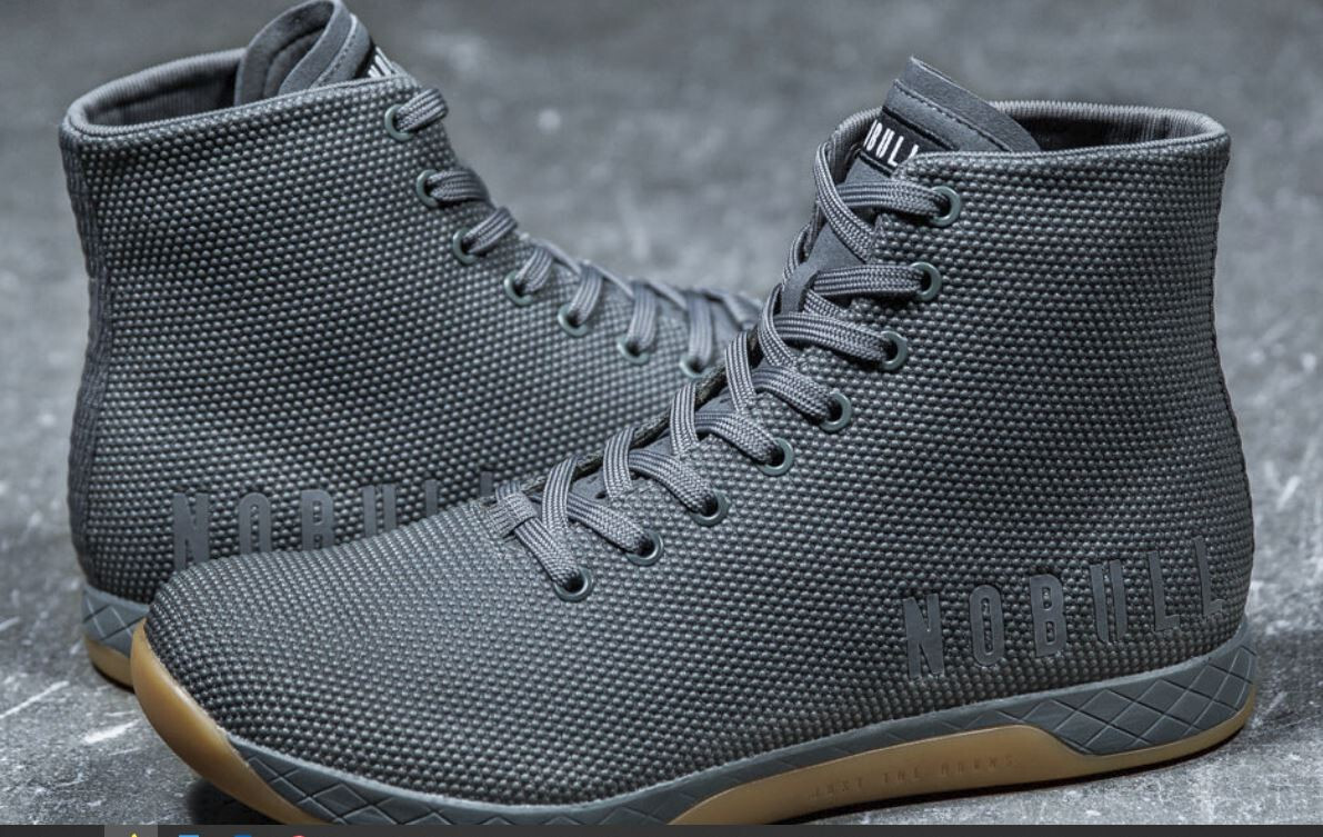 Brand new  Nobull men  5.5/ women 7  HIGH-TOP DARK GREY GUM TRAINER | eBay US