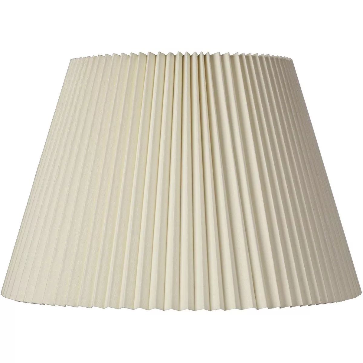 Springcrest Empire Lamp Shade Ivory Knife Pleated Large 11" Top x 18" Bottom x 12" High Spider Re... | Target