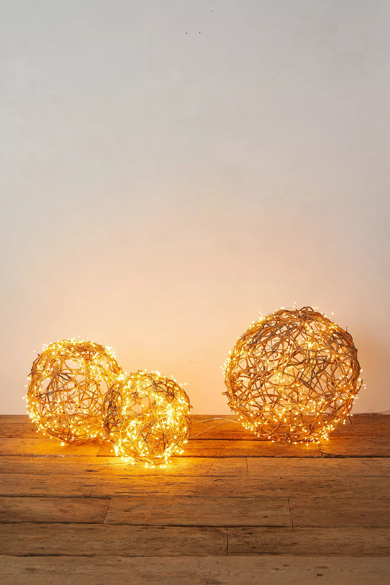 Stargazer Nature Effects Illuminated Vine Sphere | Anthropologie (US)