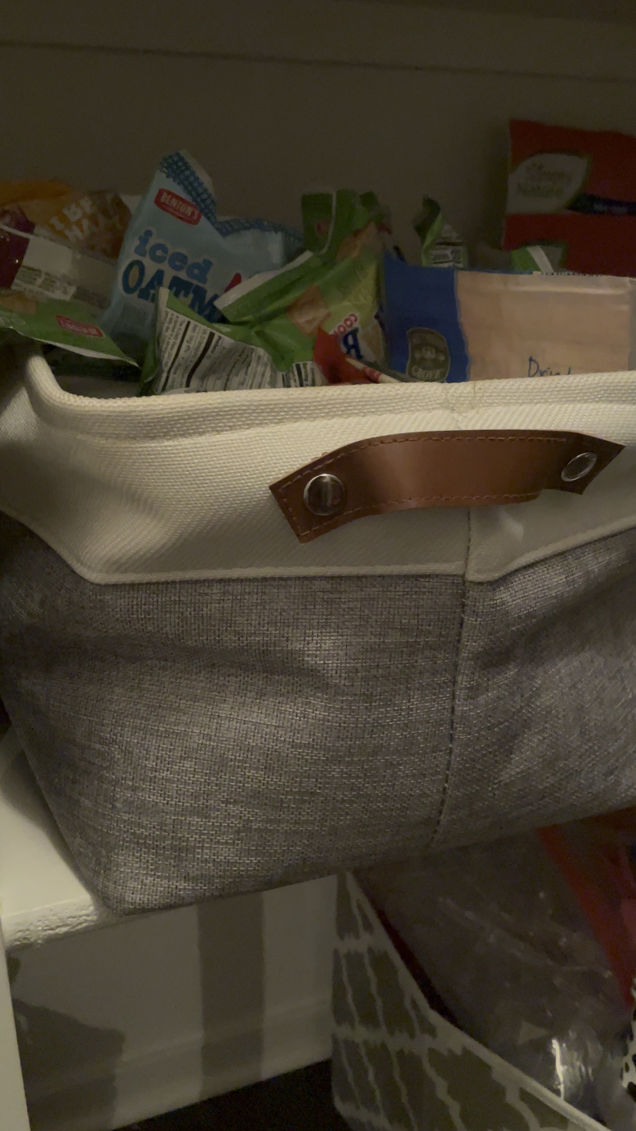Love these for storage in the pantry. We throw all the kids snacks in there for our to be easy for there to grab!