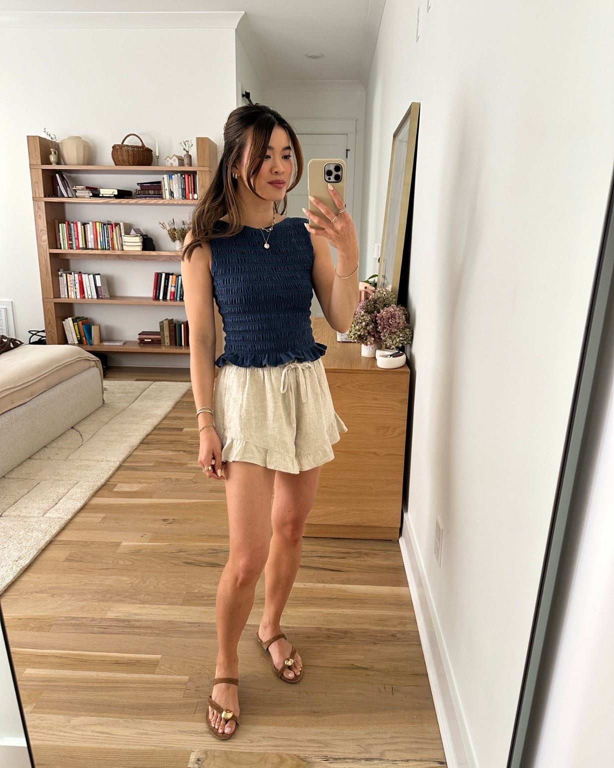 Sizing info: 
•Top size XS
•Shorts size XS in the color oatmeal

petite fashion, get dressed with me, outfit inspiration, ootd, nashville outfit, Nashville influencer, petite style, vacation style, casual outfits, mom style, petite shorts, spring outfits, spring outfit info, spring shorts, spring outfit idea, spring top, spring bag, spring shoes, spring tank,  
@abercrombie 
 

#LTKSeasonal #LTKPetite #LTKFestival