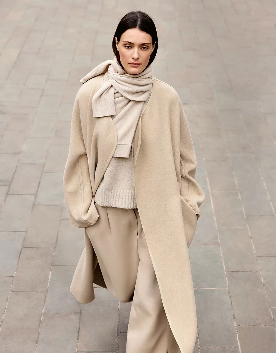 Edge To Edge Wool Coat | The White Company UK & ROW