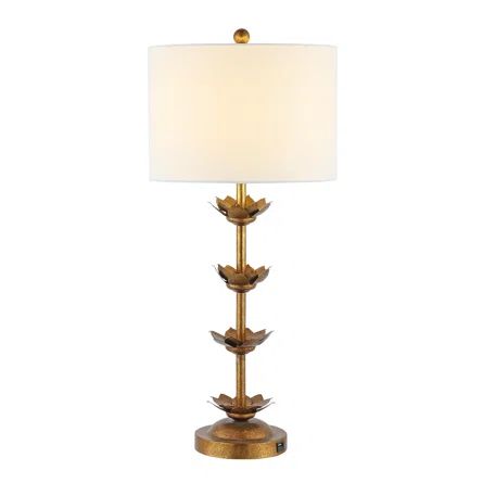 Safavieh 32'' Antique Gold Table Lamp Set with USB | Wayfair | Wayfair North America