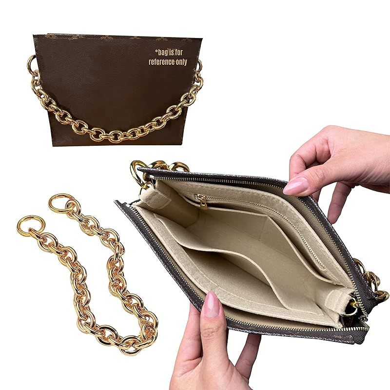 Toiletry pouch 26 Insert with Chain Conversion Kit with Chain Toiletry Pouch19 Insert with Gold C... | Amazon (US)