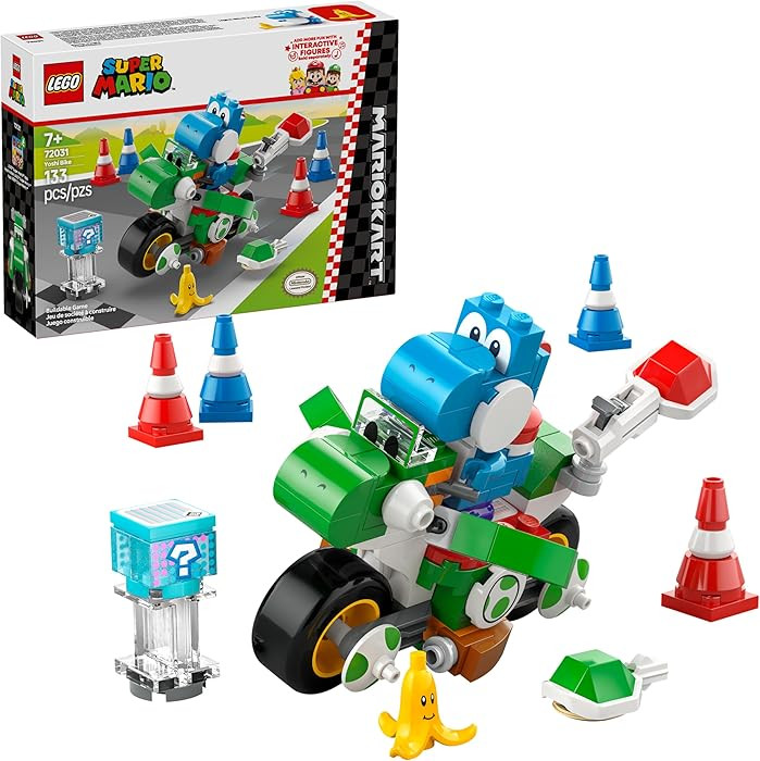 LEGO Super Mario: Mario Kart Yoshi Bike - Building Toy Set for Kids, Boys and Girls, Ages 7+ - Ma... | Amazon (US)