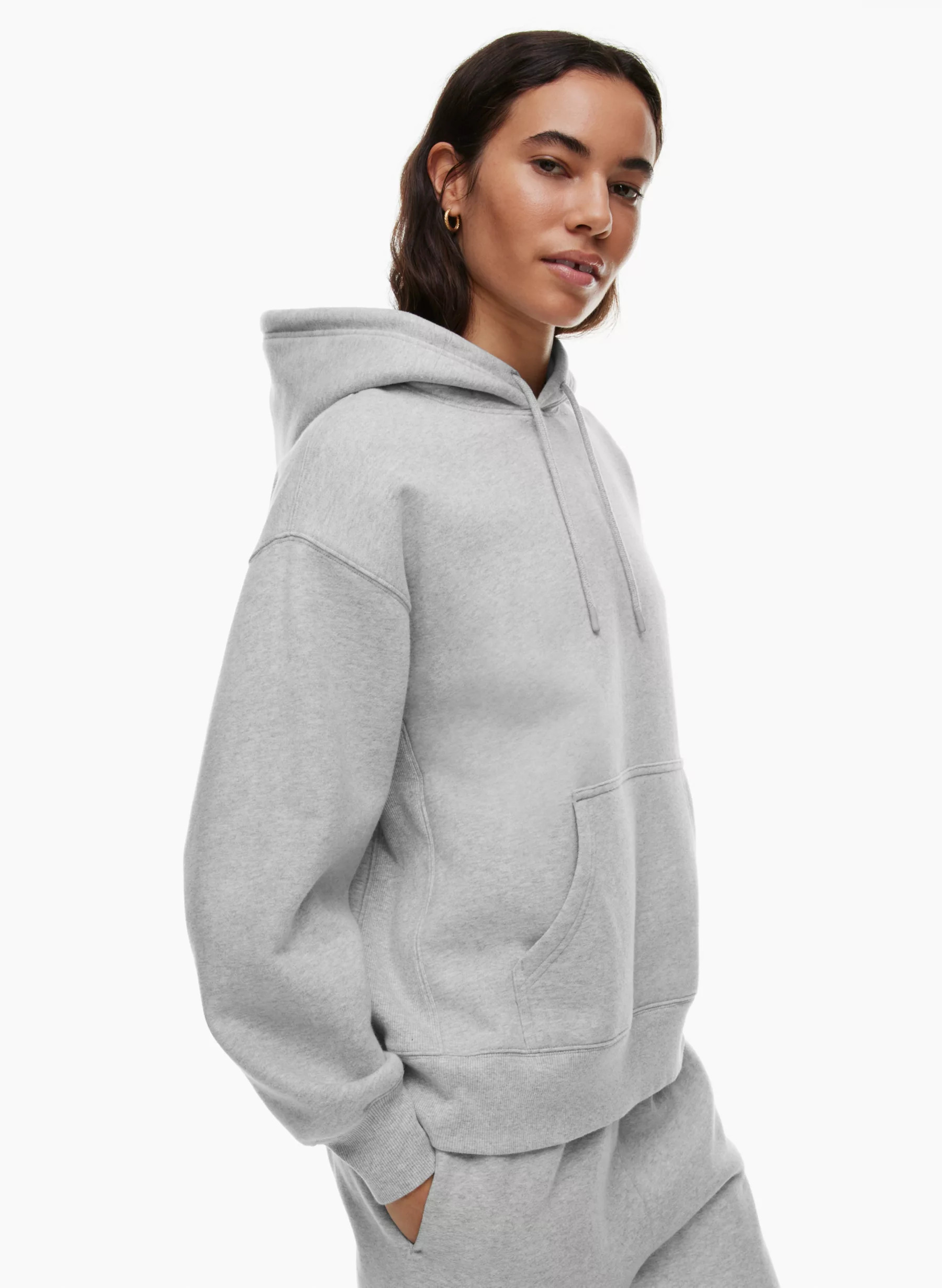 COZY FLEECE BOYFRIEND HOODIE | Aritzia
