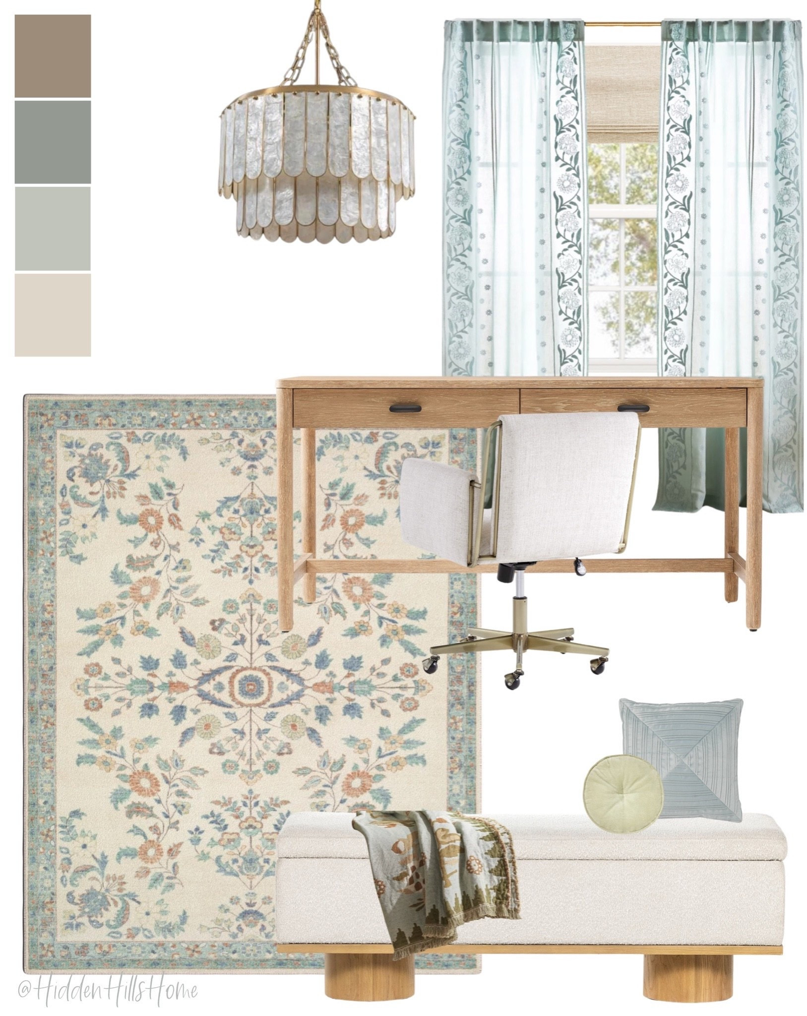 Home office decor mood board! Feminine home office decor ideas, home office inspiration #homeoffice

#LTKHome #LTKSaleAlert #LTKSeasonal
