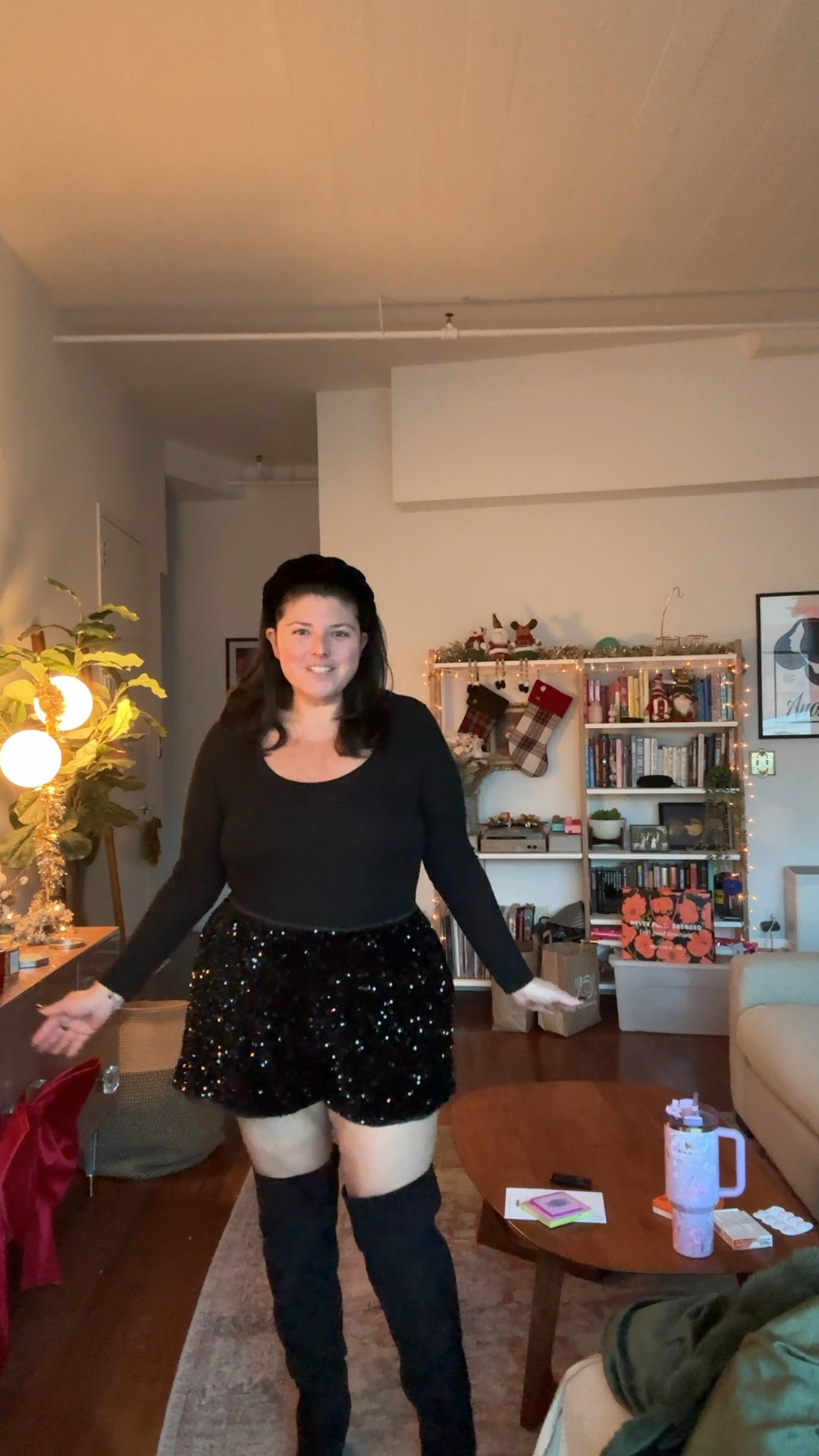 These sequin shorts are 50% off right now and under $20! So perfect for the holidays! 

#LTKFindsUnder50 #LTKPlusSize #LTKSaleAlert