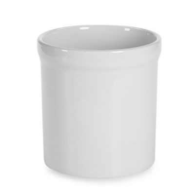 Ceramic Utensil Holder Crock in White | Bed Bath & Beyond