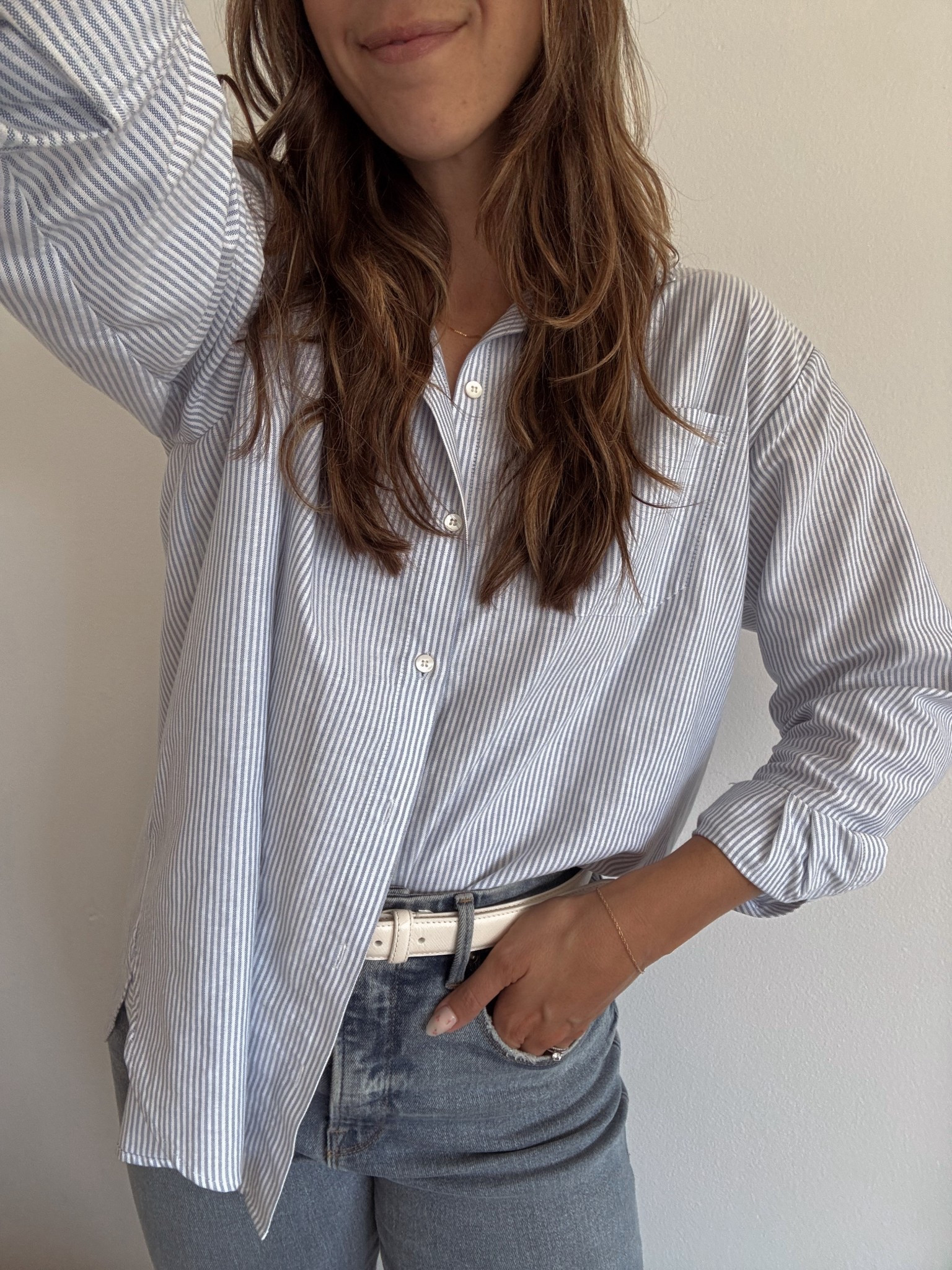 this is *the* best oversized button down!! 