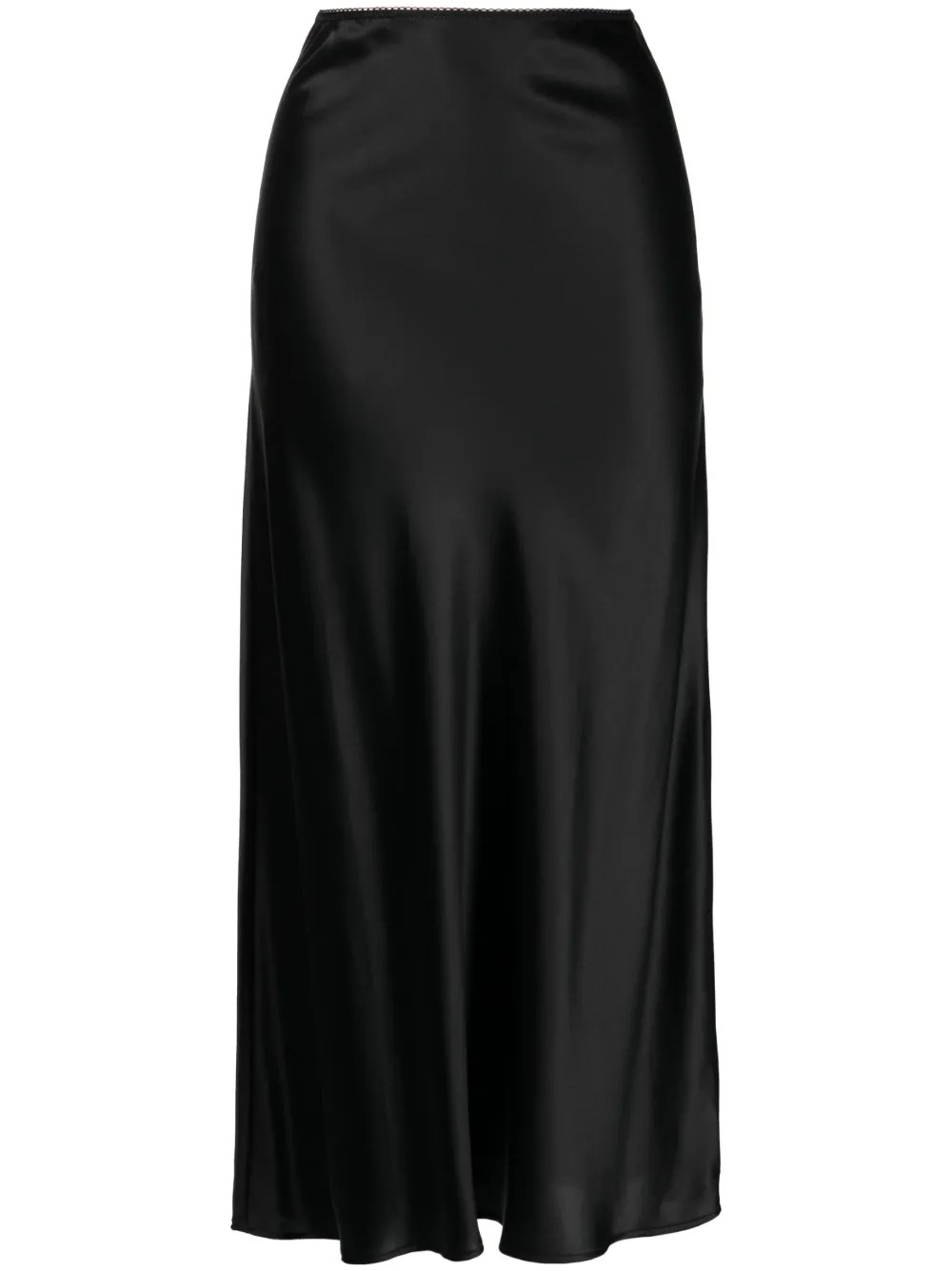 Layla silk midi skirt | Farfetch Global