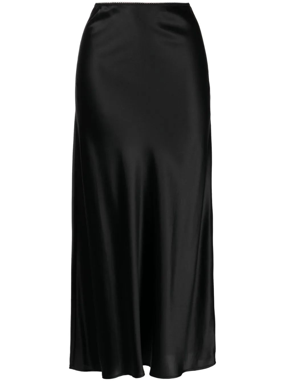 Layla silk midi skirt | Farfetch Global