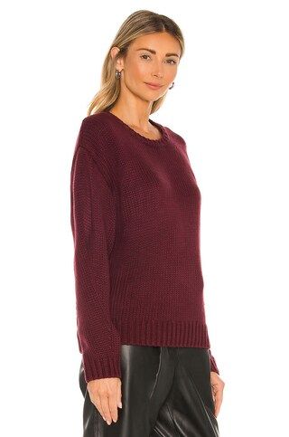 525 Relax Fit Crew Neck Pullover in Malbec from Revolve.com | Revolve Clothing (Global)