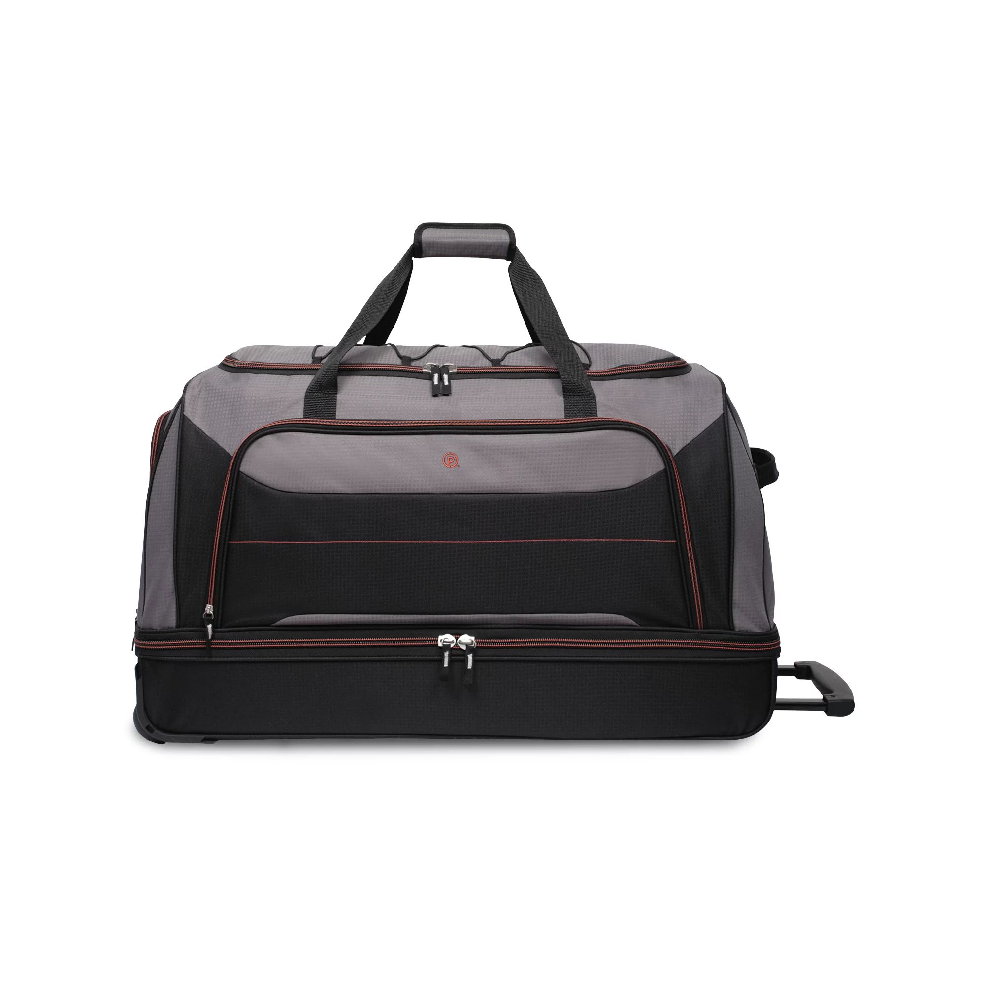 Protege 30 In Rolling Drop-Bottom Duffel Bag for Travel, Black and Grey | Walmart (US)