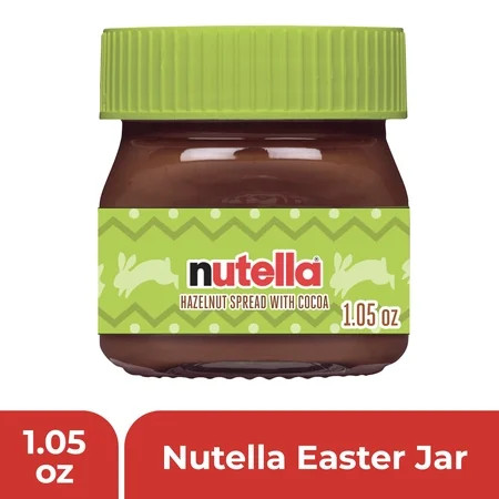 Nutella Hazelnut Spread, Perfect For Easter Baskets, Gifting and Celebrations, 1.05 oz Jar, Easter Basket Essential | Walmart (US)