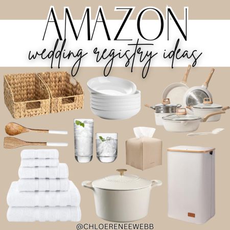 Wedding registry ideas on Amazon, including a Dutch oven, laundry, hamper, the best towels, and more!

Amazon, fines, Amazon home, wedding registry ideas, wedding registry inspo, neutral wedding registry, neutral home finds 

#LTKhome #LTKwedding