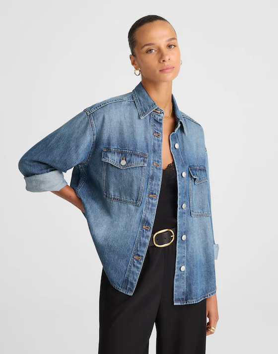 Denim Oversized Shirt-Jacket | Madewell