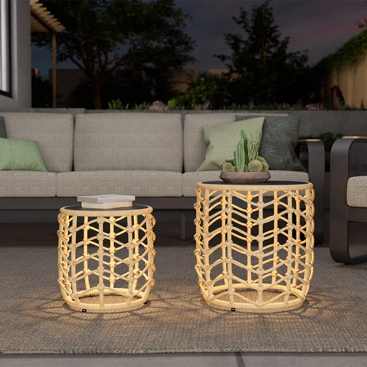17.7'' Solar Powered Outdoor Floor Lamp | Wayfair North America