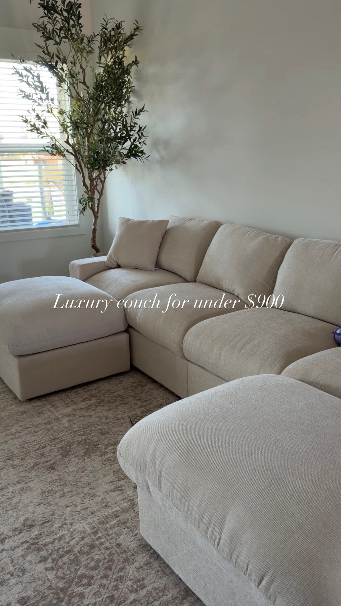 Luxury look for less! This couch is beautiful and comfortable and for less than 900!! #wayfair #sectional #livingroom 

#LTKFamily #LTKHome #LTKStyleTip