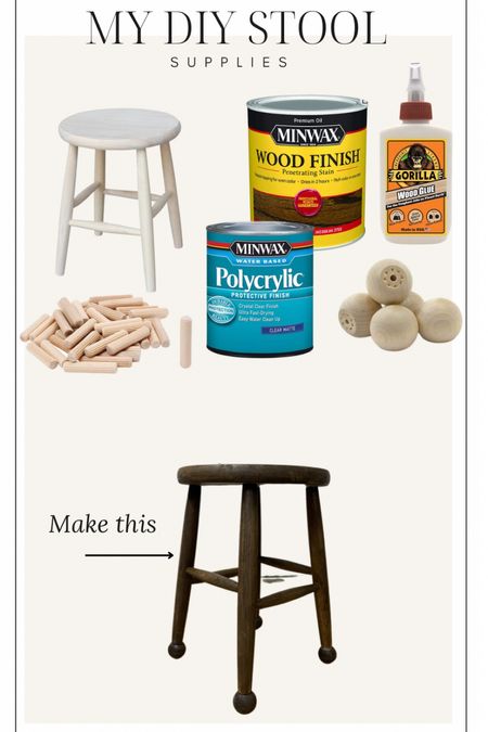 Here are the supplies I used to make my DIY vintage like stool, accent stool, plant stand, side table, nightstand, supplies from Amazon Amazon

#LTKstyletip #LTKhome #LTKsalealert