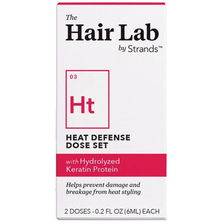 The Hair Lab Heat Defense Dose Set with Hydrolyzed Wheat Protein, 2 x 0.2 oz. - Walmart.com | Walmart (US)