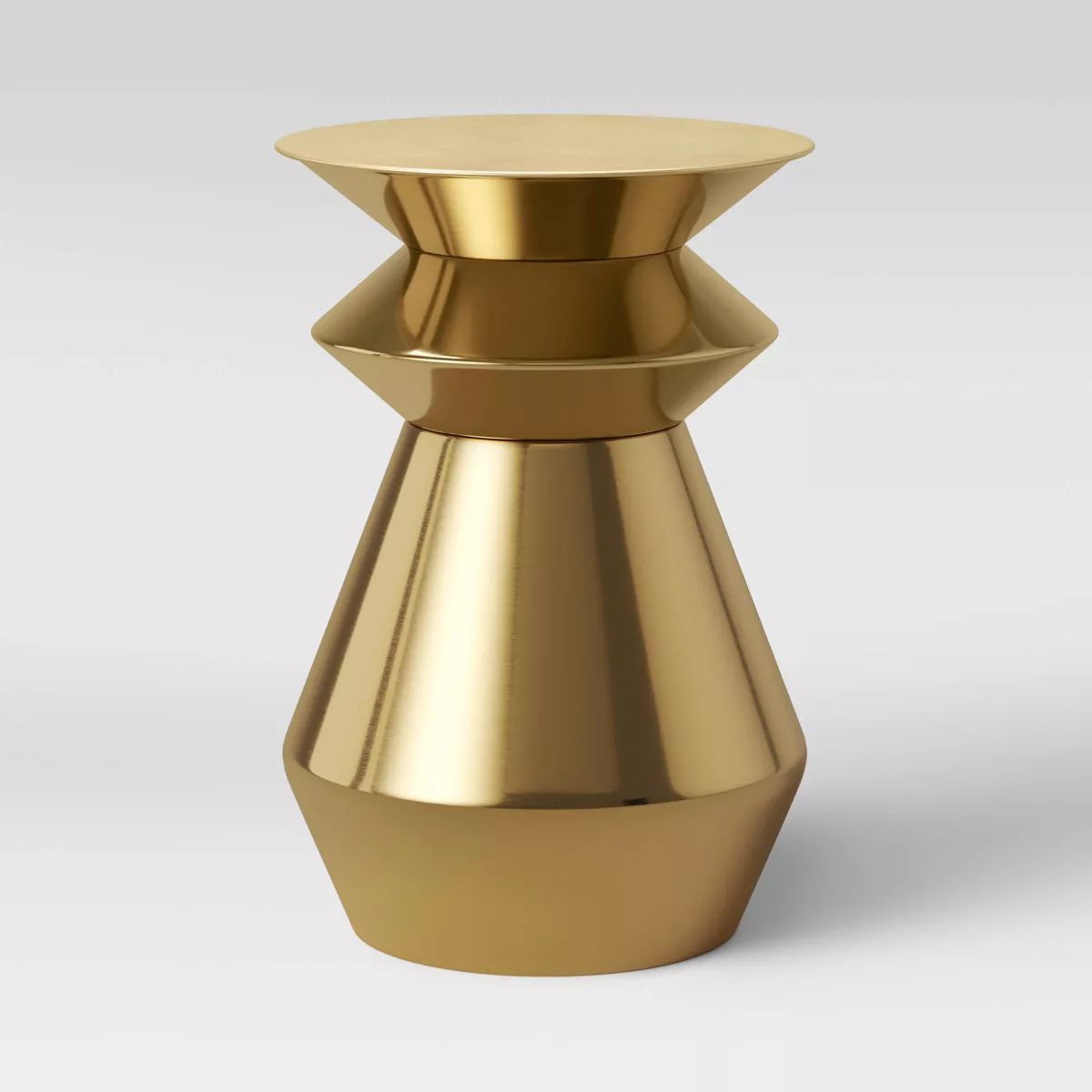 Zeeland Brass Drum Accent Table Gold - Threshold™ | Target