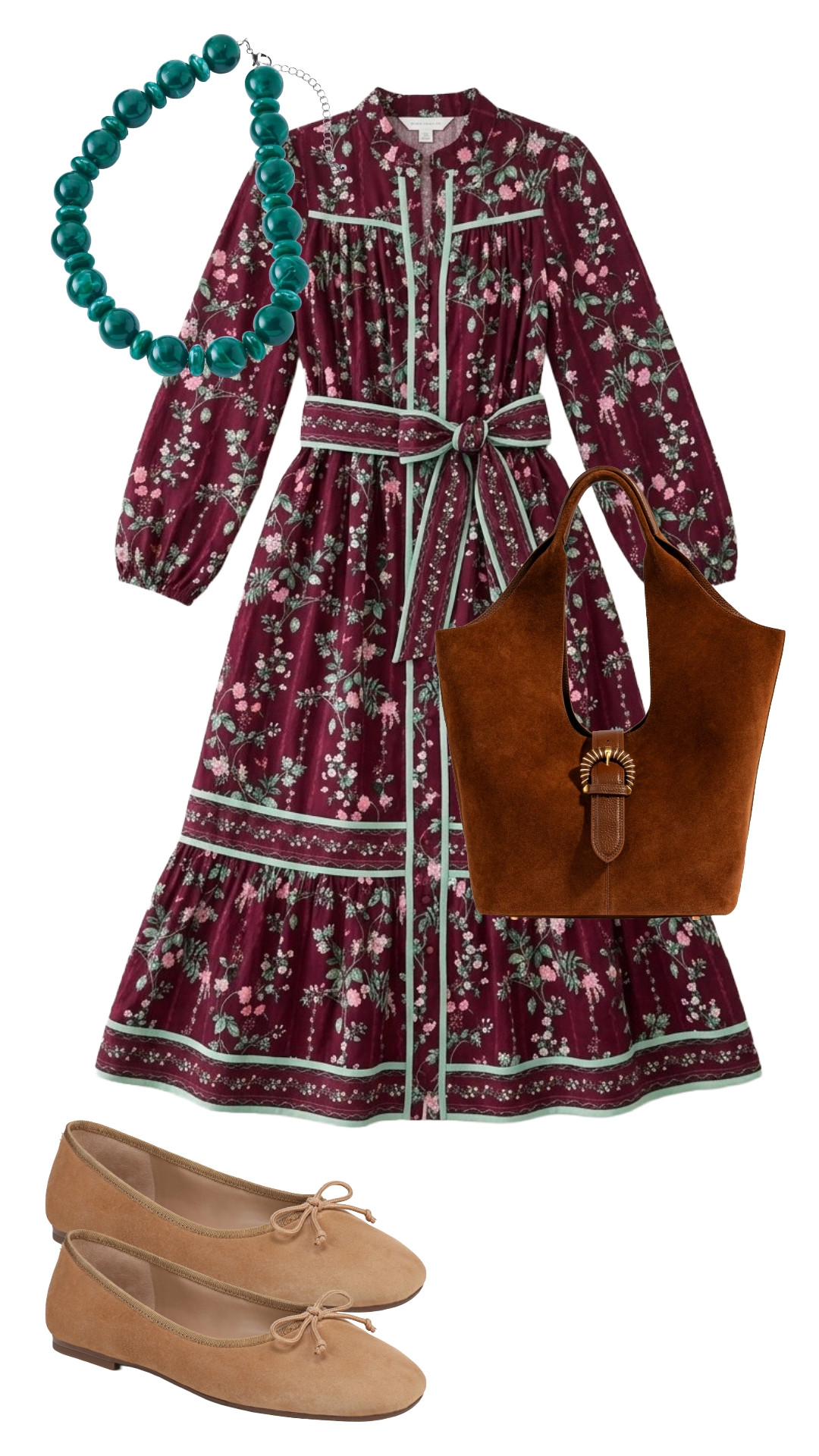 This burgundy floral dress has ALL the colors I want for fall. 🍂 The teal statement necklace, suede tote, and neutral ballet flats make it feel extra special without taking away from that gorgeous print.

#FallDress #FloralDress #BurgundyOutfit #LTKStyle

#LTKgrwm #LTKootd #LTKSeasonal