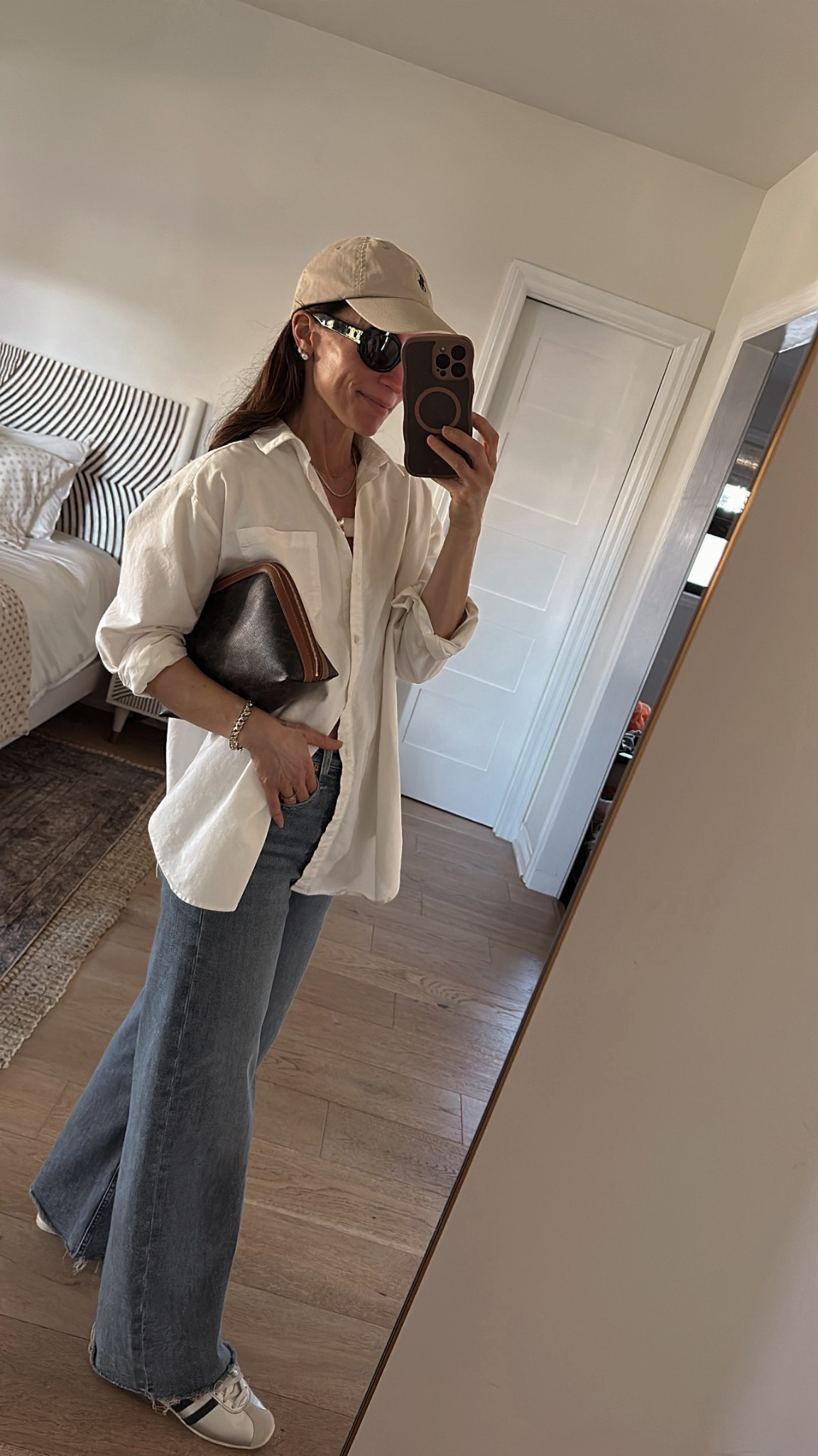 Today’s outfit from January’s capsule wardrobe 
I’ve had this white button down for 3 years. Such a great fit. Also linking another option

#LTKOver40 #LTKPetite