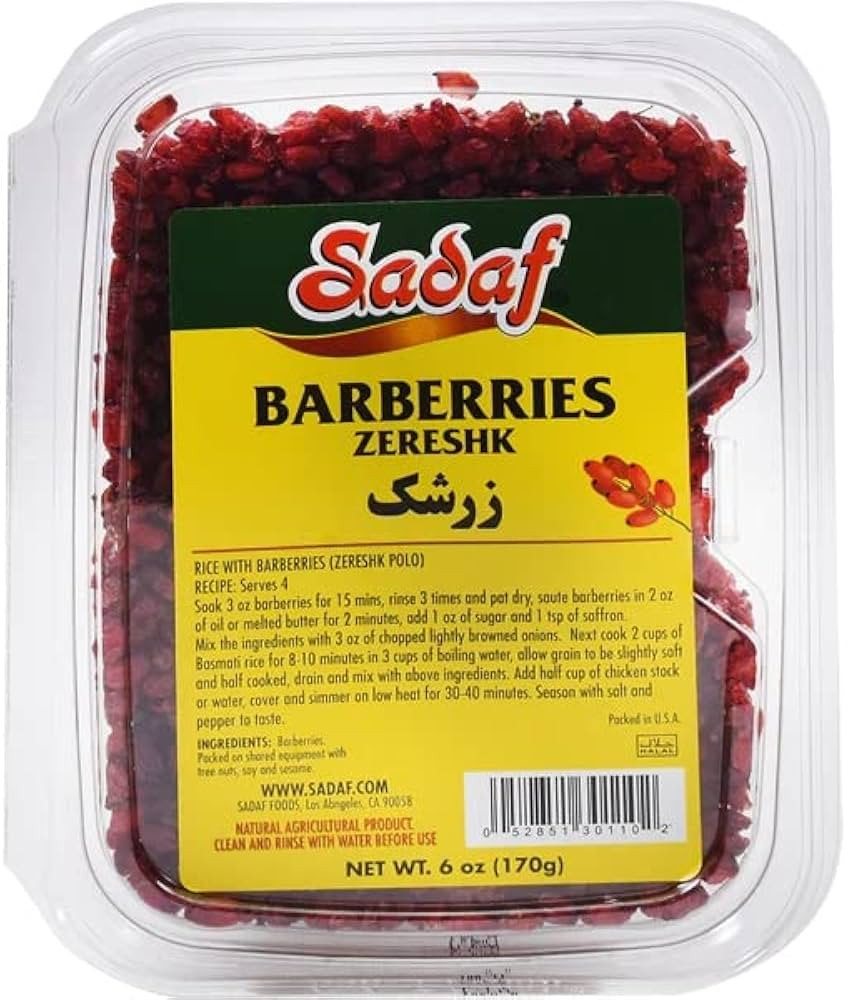 Sadaf Barberries Dried - Zereshk Dried Barberries - Persian groceries - 6 oz Package | Amazon (US)