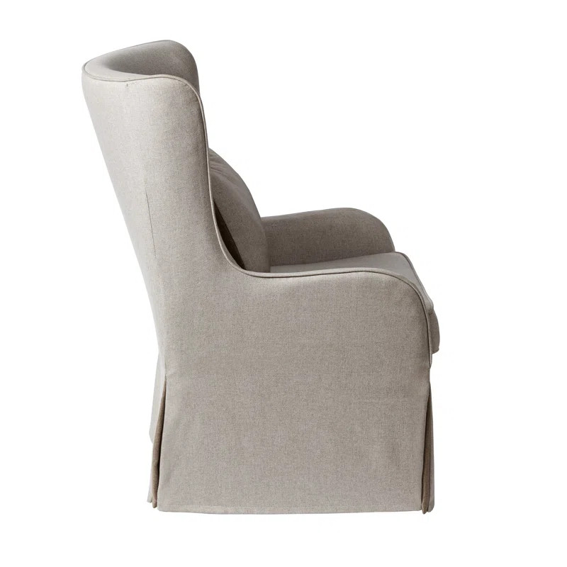 Regis Slipcovered Wingback Accent Chair | Wayfair Professional
