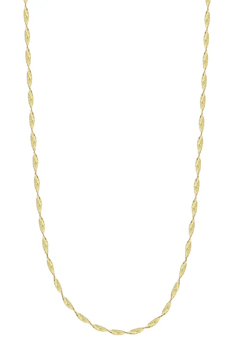 14K Gold Twisted Chain Necklace | Nordstrom