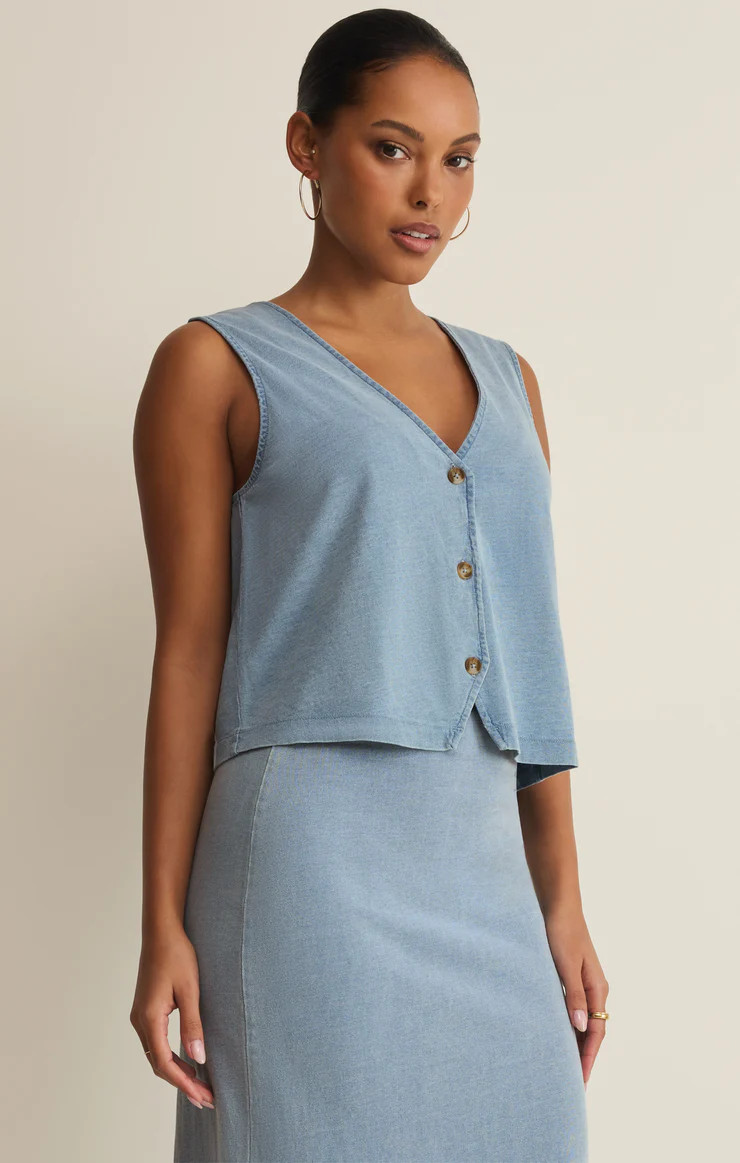 Noelle Jersey Denim Tank | Z Supply