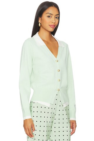 Maude Club Lindy Cardigan in Seafoam from Revolve.com | Revolve Clothing (Global)