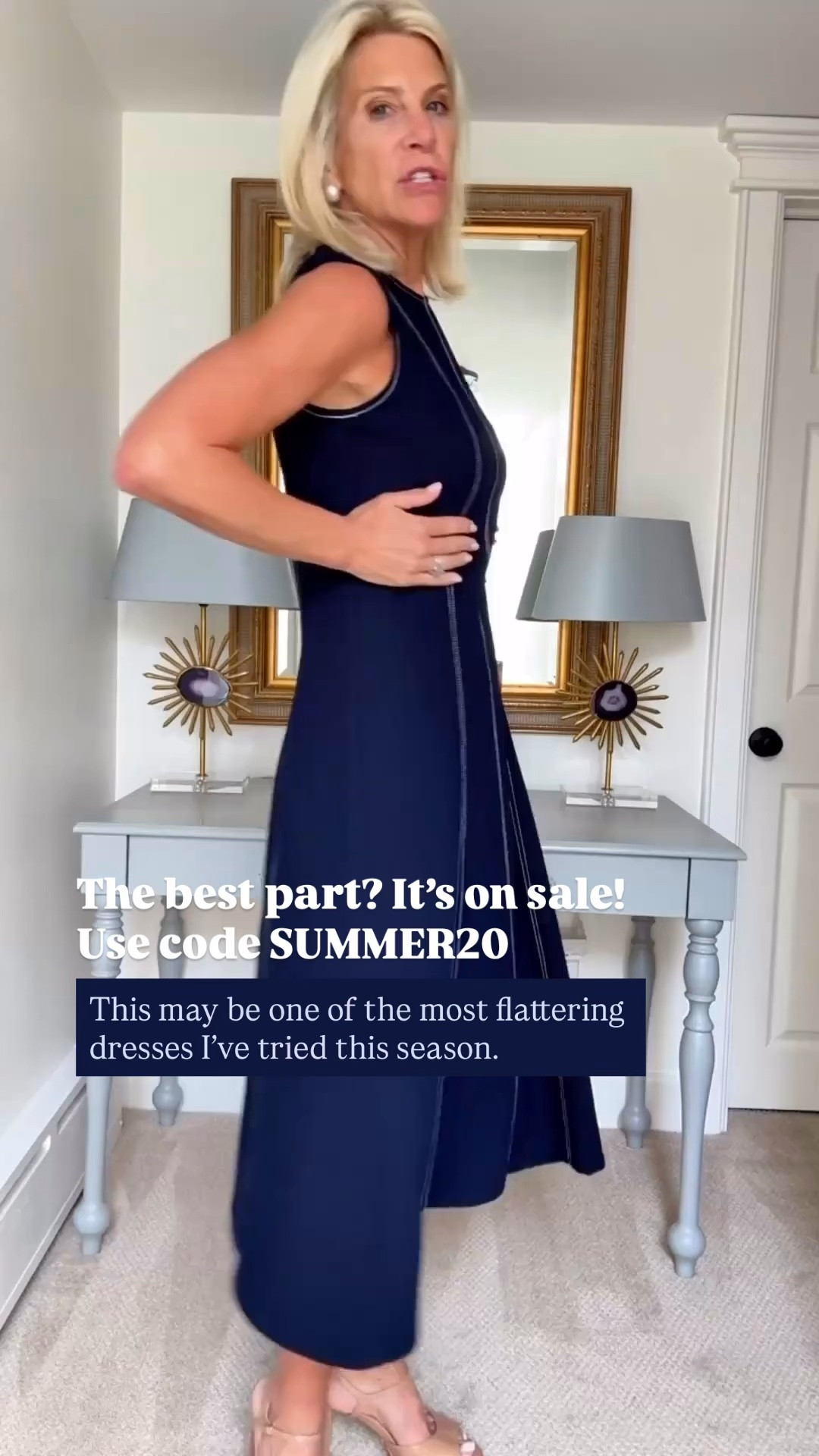 It’s on SALE! 

This Cartolina dress is one of those timeless pieces you’ll wear for years. The white contrast seams create such a flattering silhouette, and the classic navy color makes it perfect for work, dinners, weddings, and special occasions.

❤️ Heart = Support my posts
📌 Save = Get sale & restock alerts
🛍️ Follow me on LTK for more effortless everyday style.

#LTKootd #LTKOver40 #LTKSaleAlert
