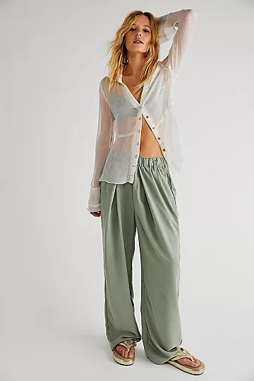 Nothin' To Say Pleated Trousers | Free People (Global - UK&FR Excluded)