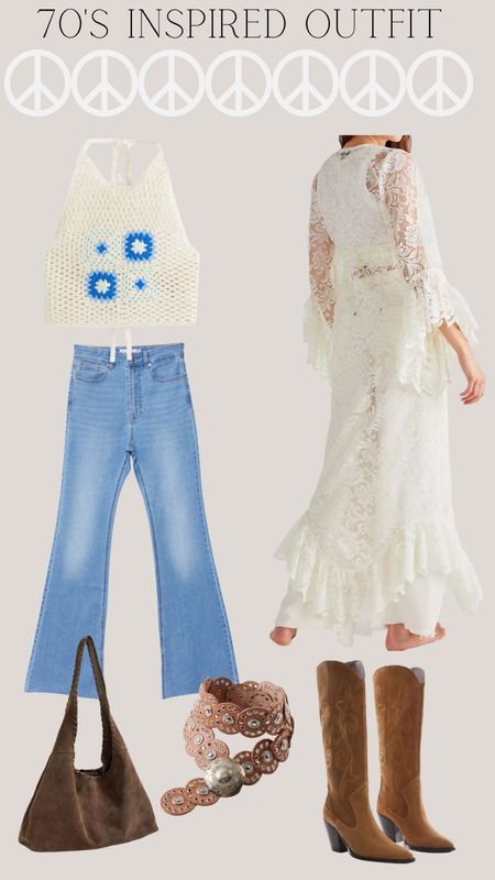 70’s outfit 

70’s fashion - 70’s outfit - 70’s inspired outfit - 70’s inspired fashion - seventies outfit - seventies fashion - seventies inspired outfit - urban outfitters - free people - H&M - Stradivarius - cowboy boots - flared jeans - crotchet - crotchet top - Daisy Jones - Daisy Jones outfit - Daisy Jones and the six - Daisy Jones inspired 

#LTKunder100 #LTKFestival #LTKstyletip