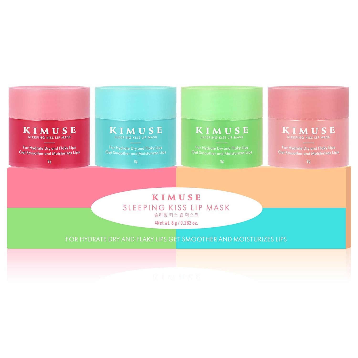 KIMUSE Overnight Lip Mask 4-Pack, Lip Moisturizer for Dry Lips | Amazon (US)