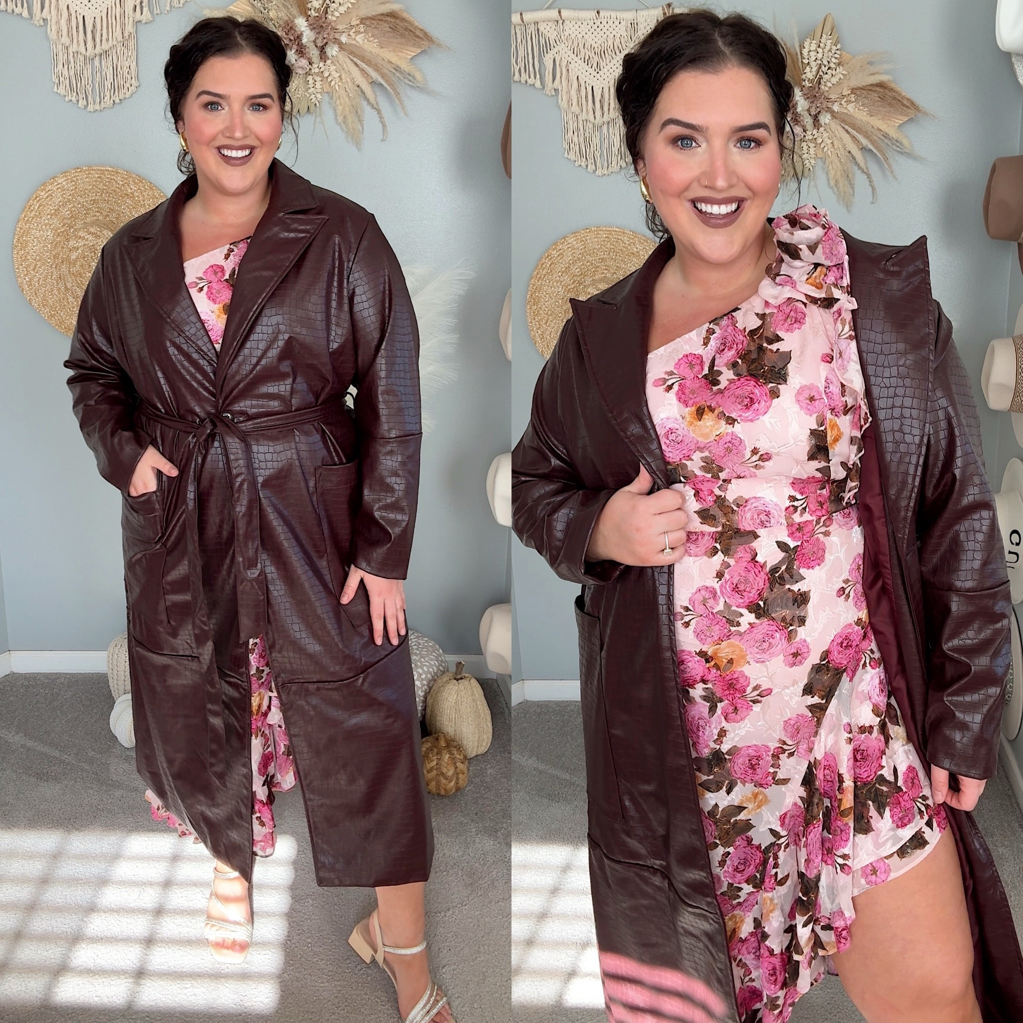 Amazon Fall wedding guest dress + coat👗🍂🥂 One shoulder floral dress and faux leather burgundy jacket
Dress size 18 / Jacket size XXL, exact from Target sold out linking similarr

#LTKPlusSize #LTKWedding #LTKStyleTip
