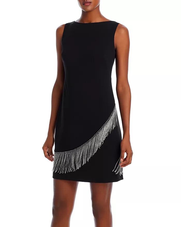 Rhinestone Fringe Embellished Mini Dress | Bloomingdale's (US)