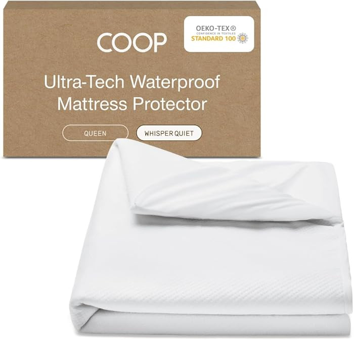 Amazon.com: Coop Home Goods Ultra Tech Waterproof Mattress Protector Queen, Smooth Top Mattress P... | Amazon (US)